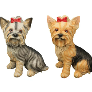 اکشن فیگور سگ نشسته پاپیون دار Yorkshire terrier dog toy_اسباب بازی